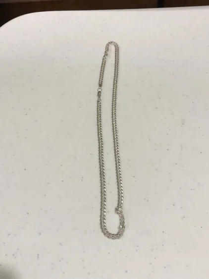 Cadena de plata .925 estilo cubano