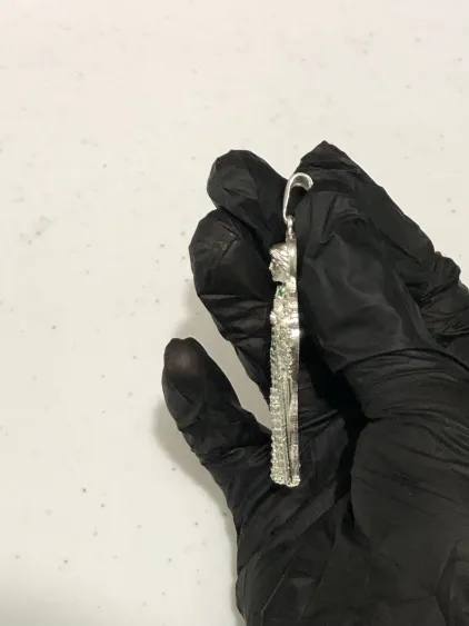 Dije San Judas Tadeo Plata Diamantado .925