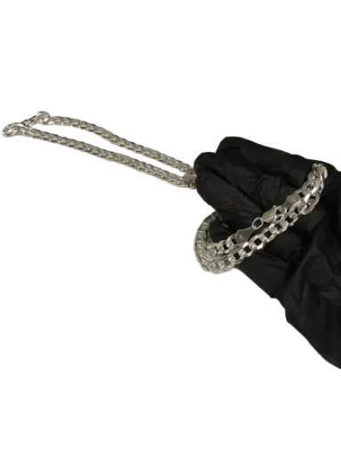 Cadena Cubana de plata .925