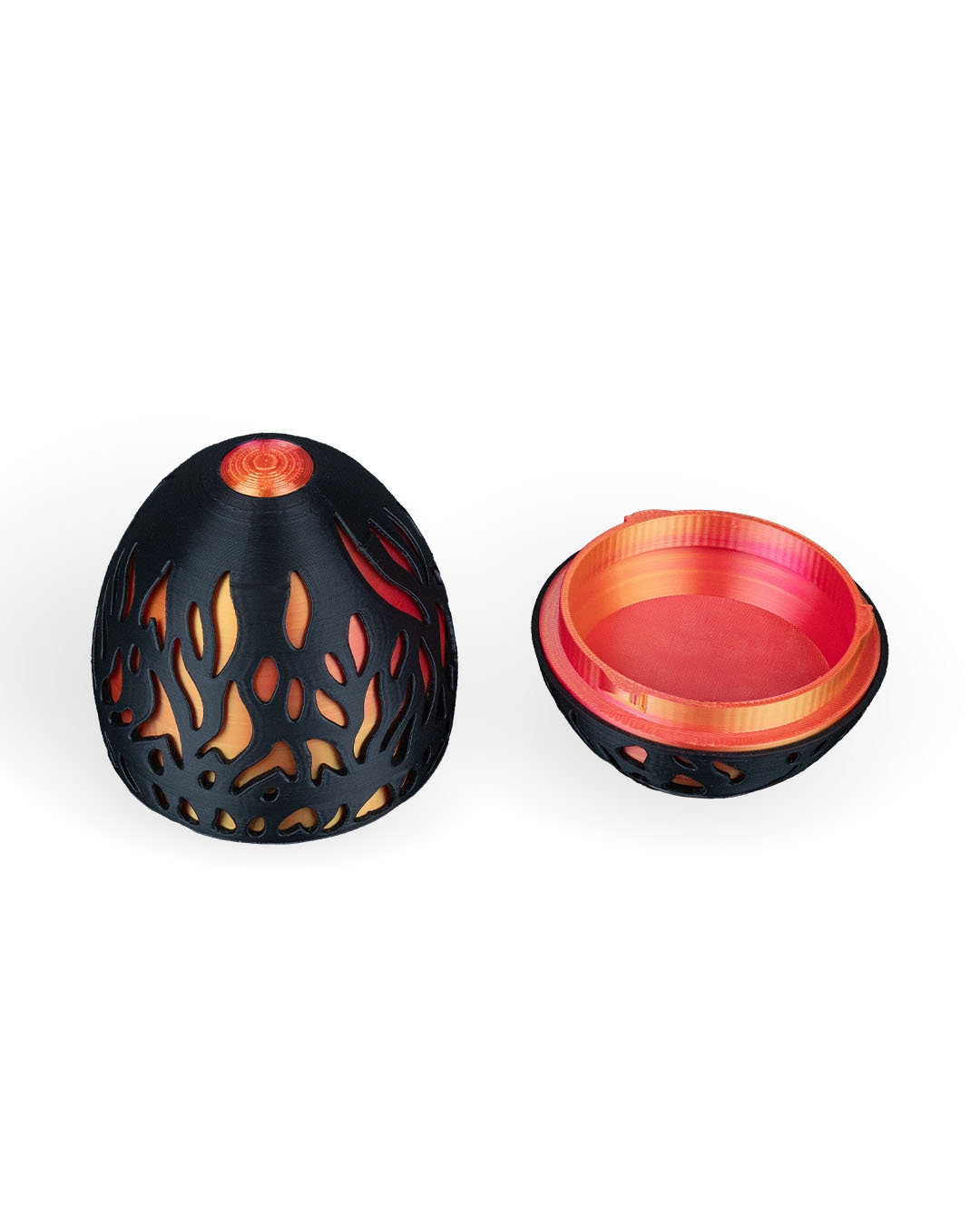 Magma Dragon with egg, and base