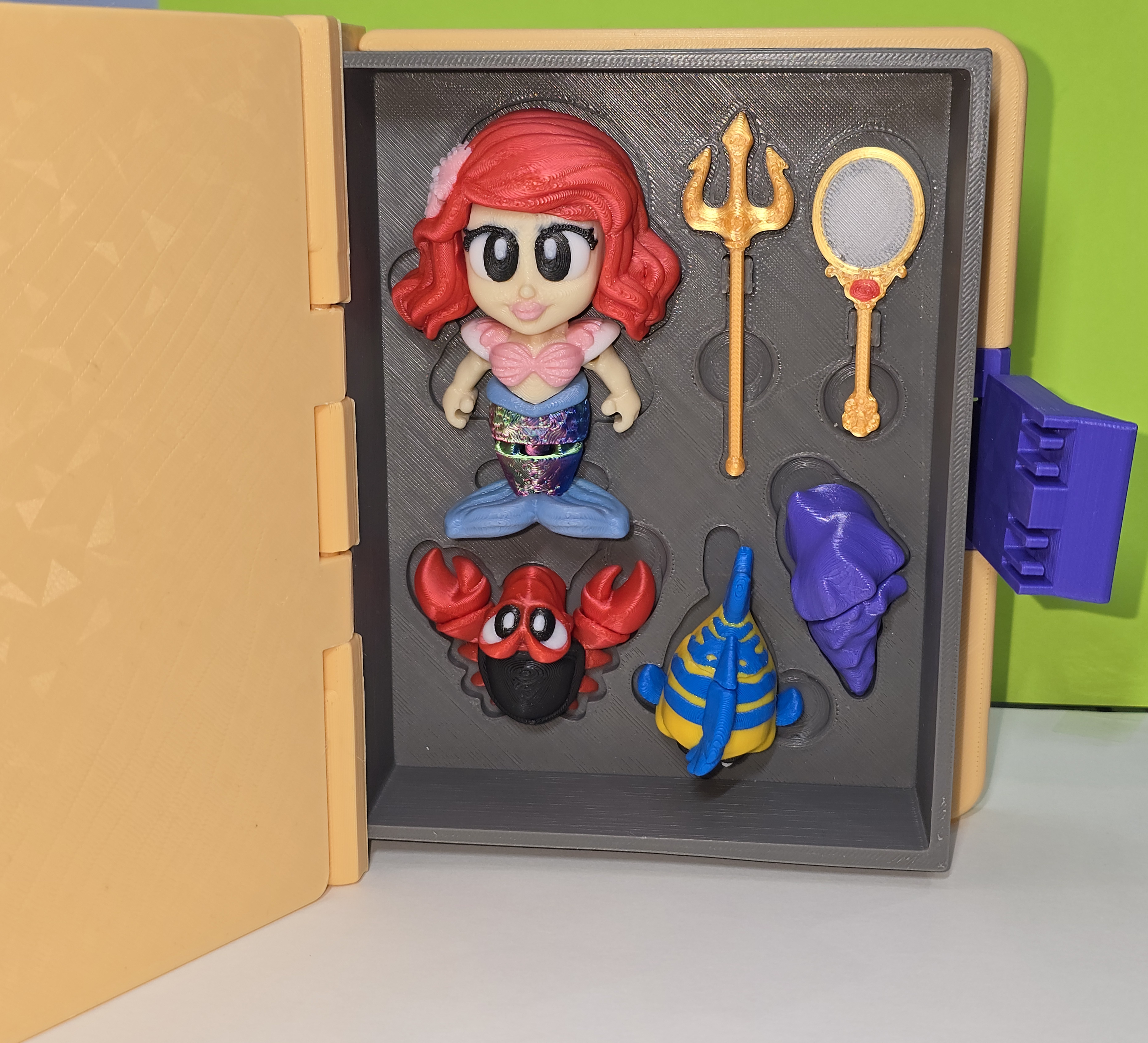 3D printed Mermaid-Themed Secret Book