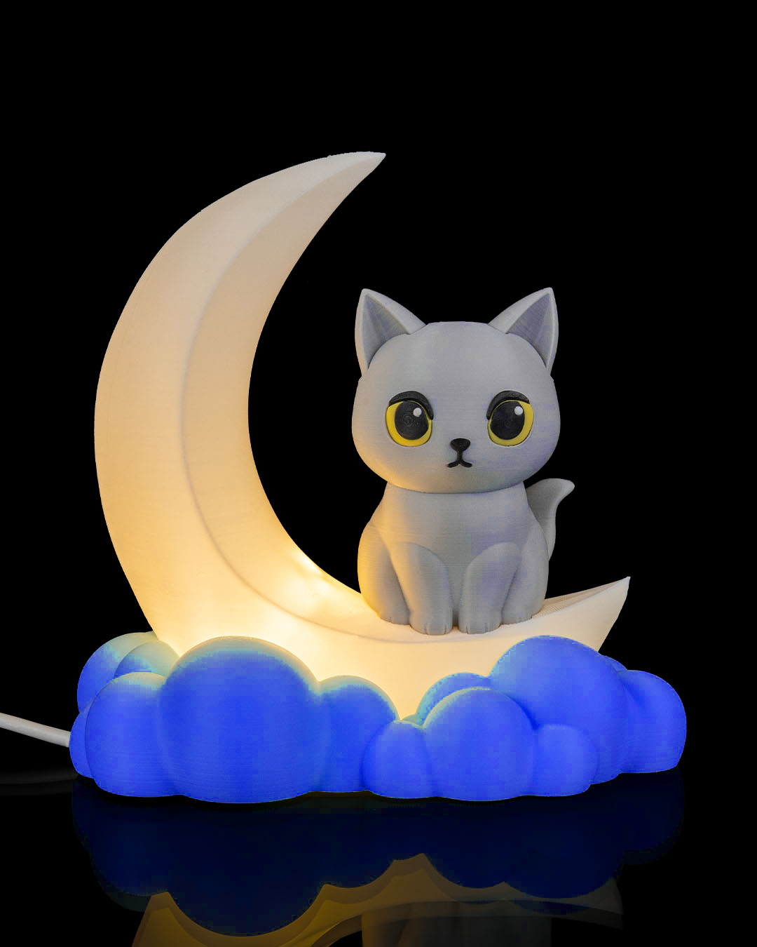 Cat Moon Night Light