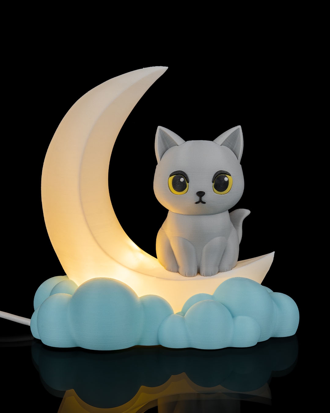 Cat Moon Night Light