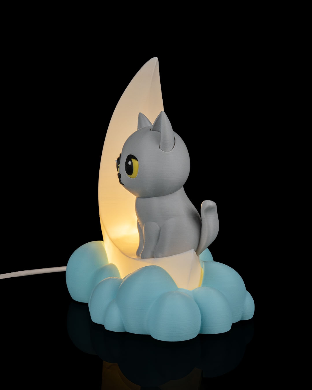 Cat Moon Night Light