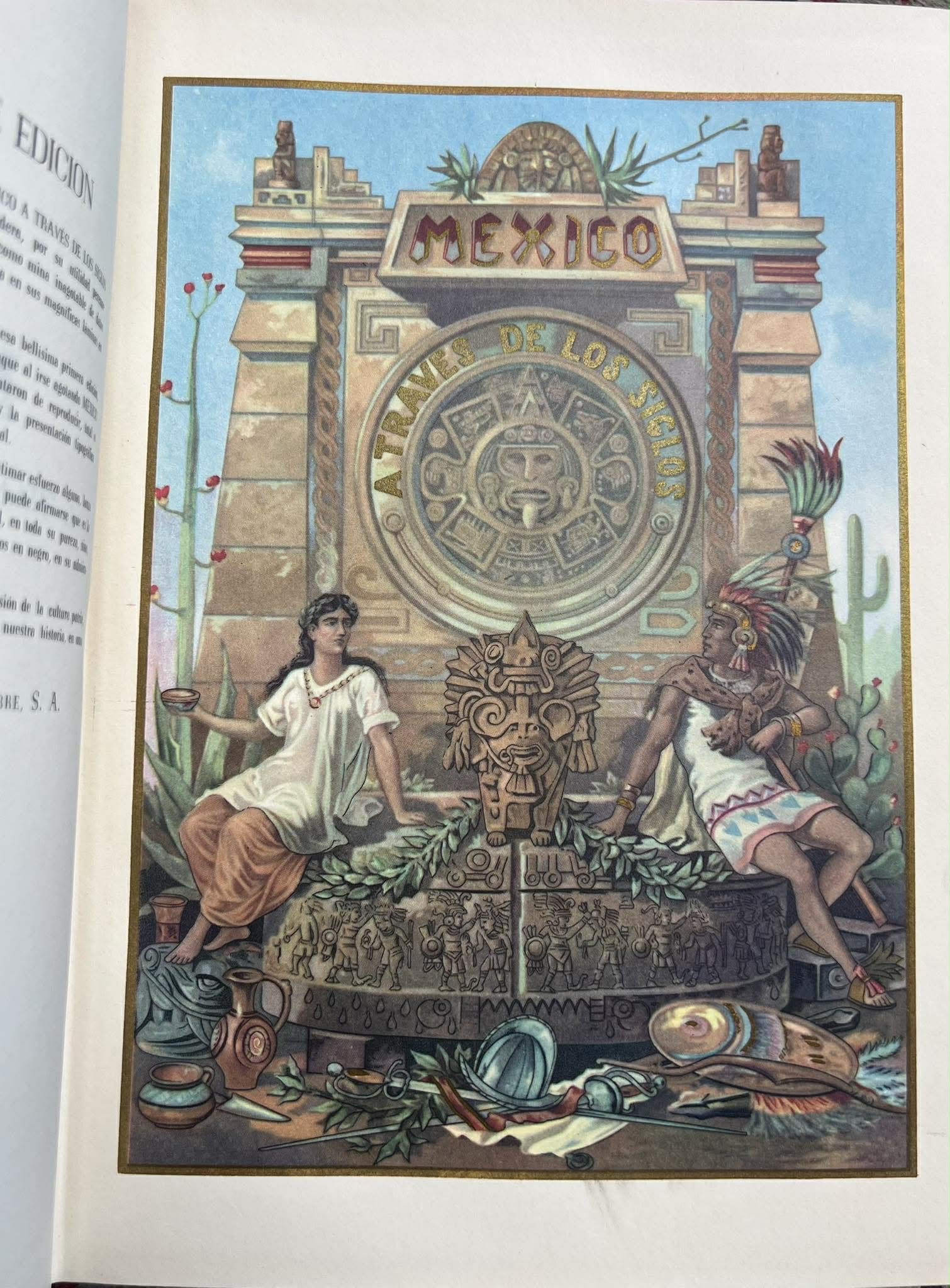 Colección 5 tomos de México a Través de los Siglos por D. Vicente Riva Palacio 