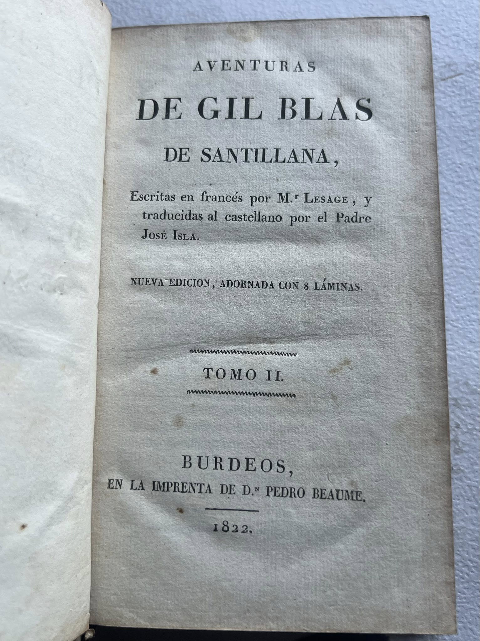 Aventuras de Gil Blas de Santillana - Tomo II