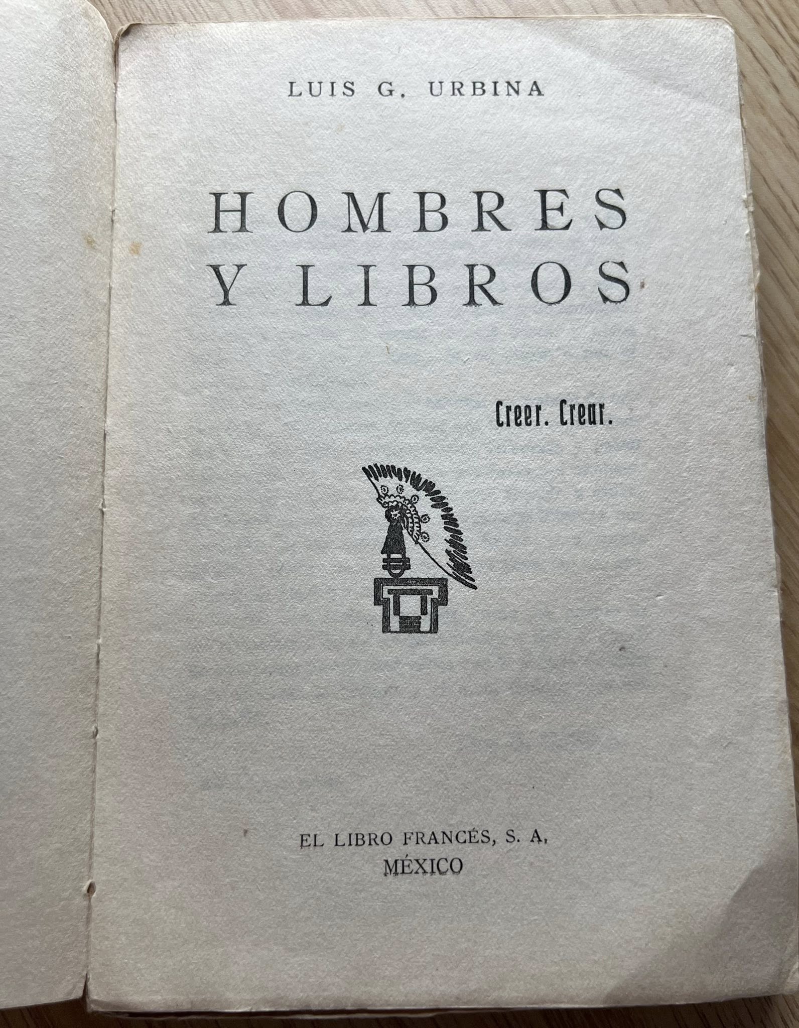 Hombres y Libros por Luis G. Urbina