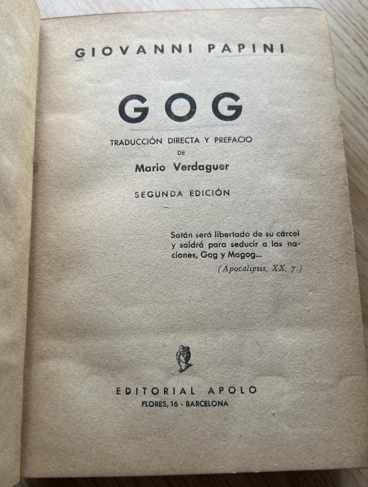 GOG por Giovanni Papini