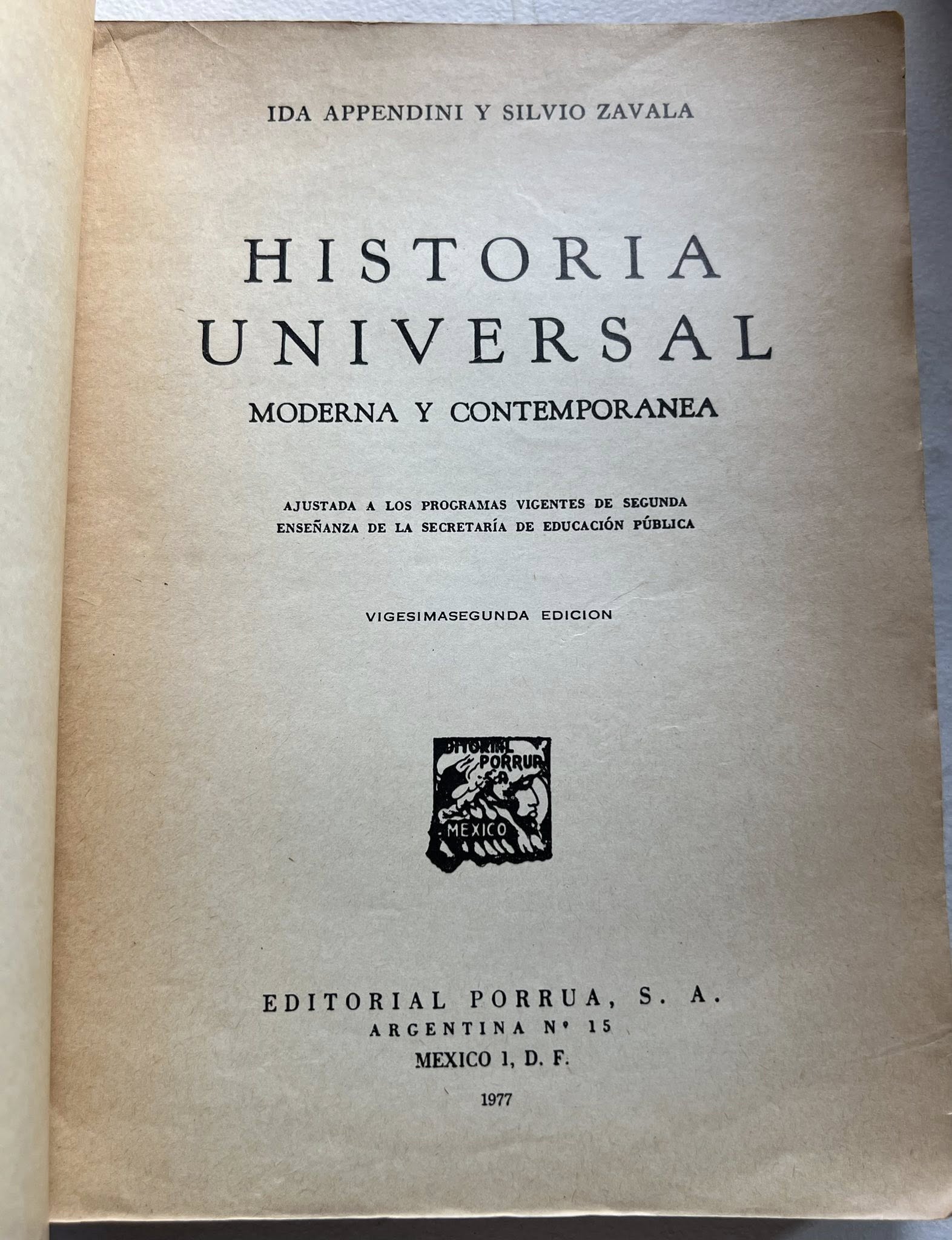 Historia Universal Moderna y Contemporánea por Silvio Zavala
