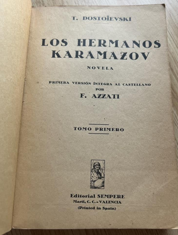 Los Hermanos Karamazov por T. Dostoievski