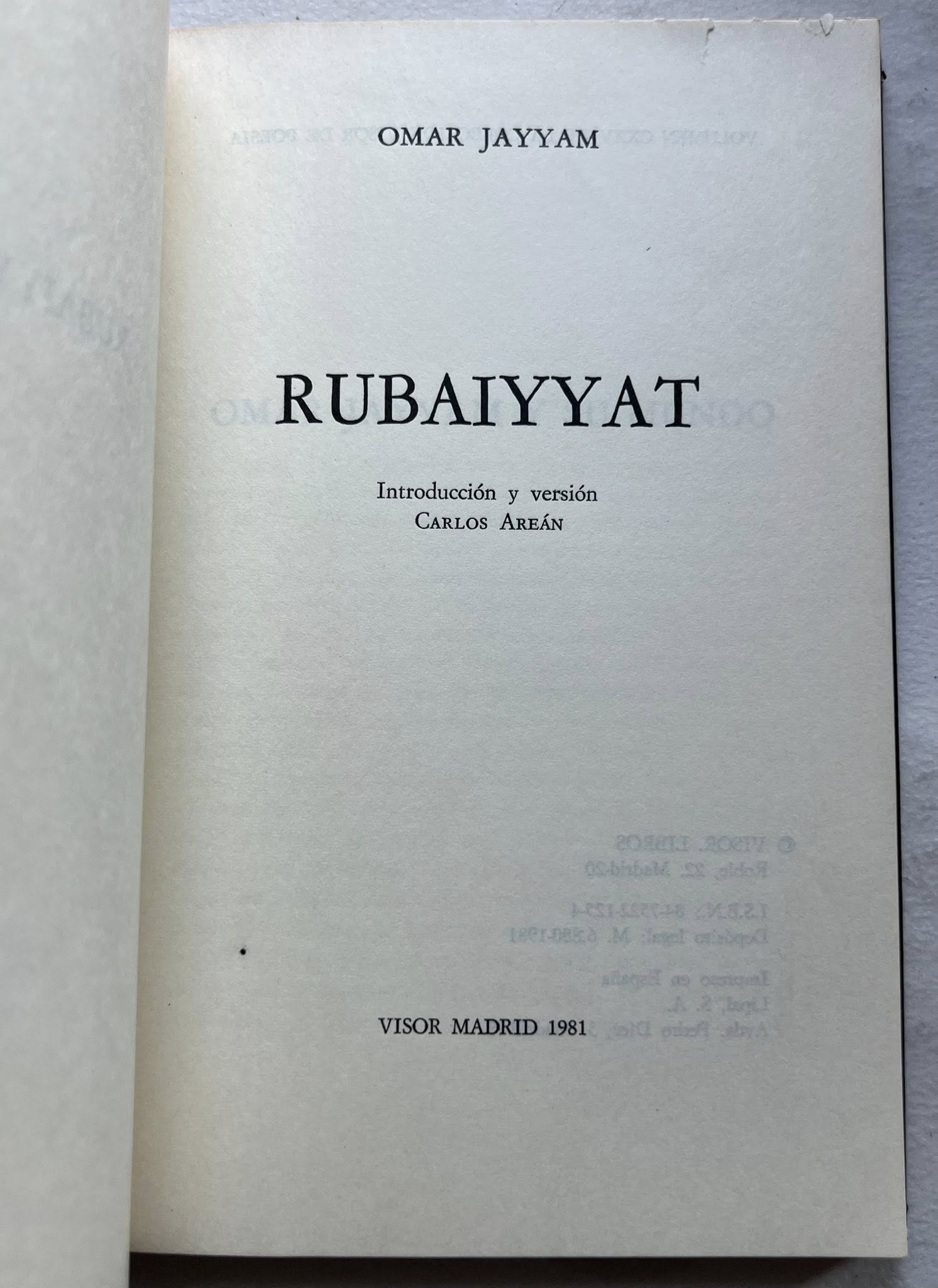 Rubaiyyat de Omar Jayyam