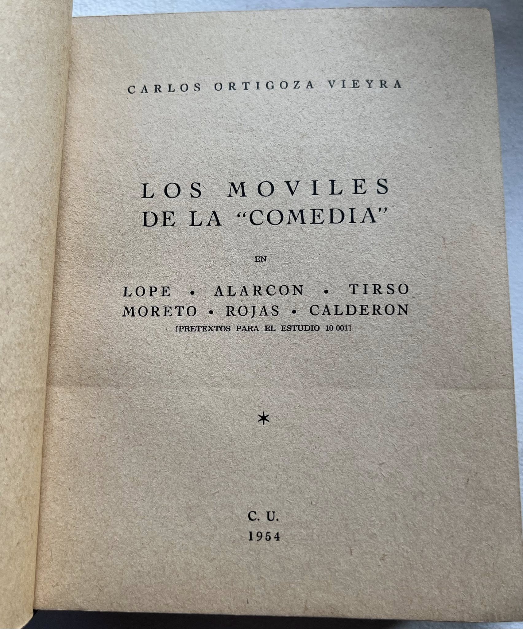 Los Móviles de la 'Comedia' por Carlos Ortigoza Vieyra