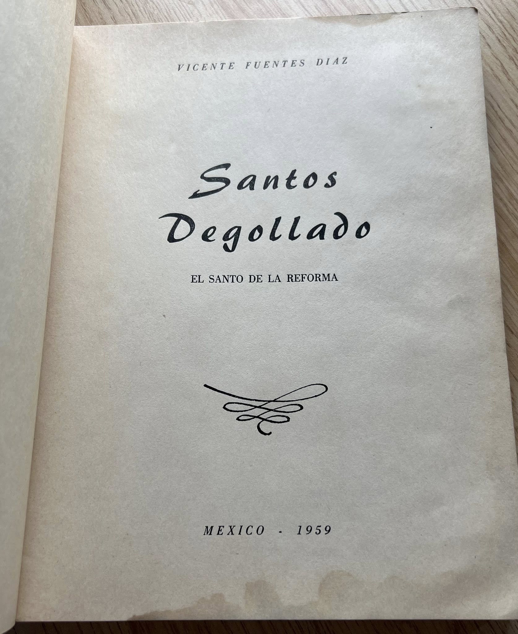 Santos Degollado por Vicente Fuentes Diaz