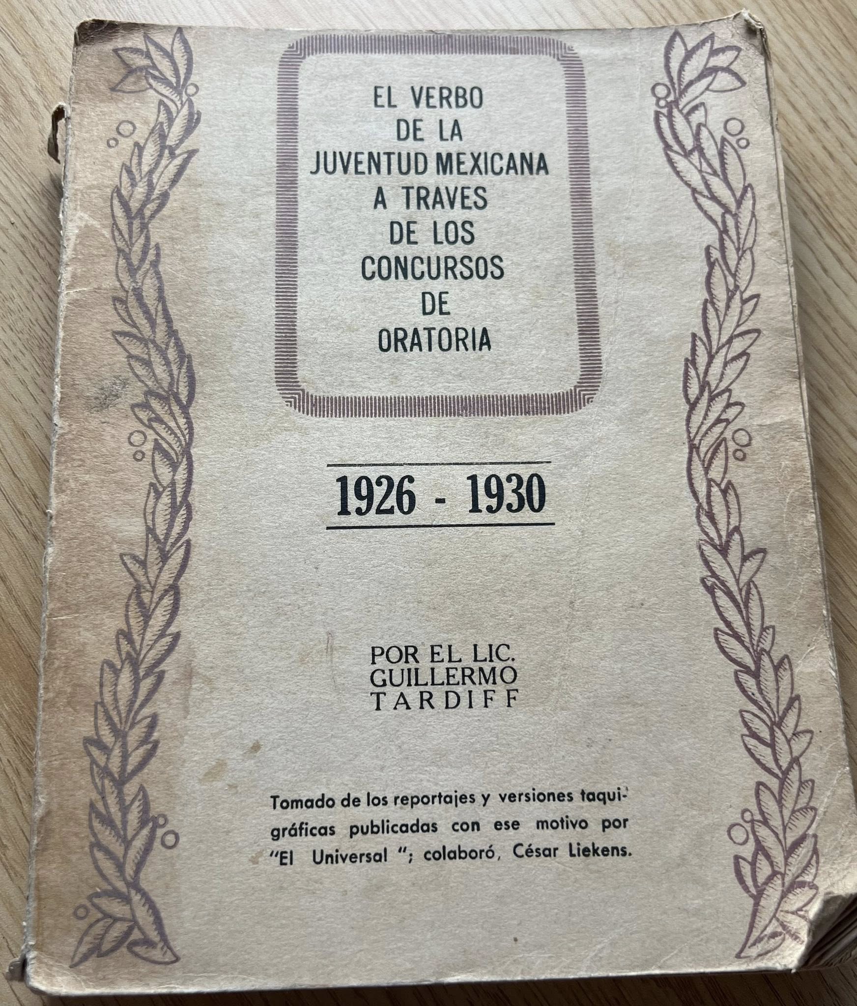 El Verbo de la Juventud Mexicana (1926-1930) por Guillermo Tardiff