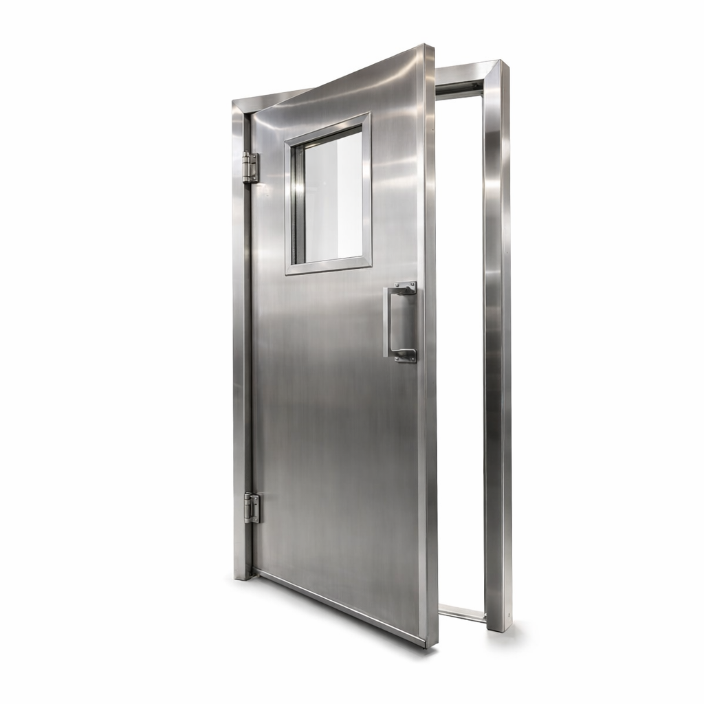 Porta de Giro em Inox 