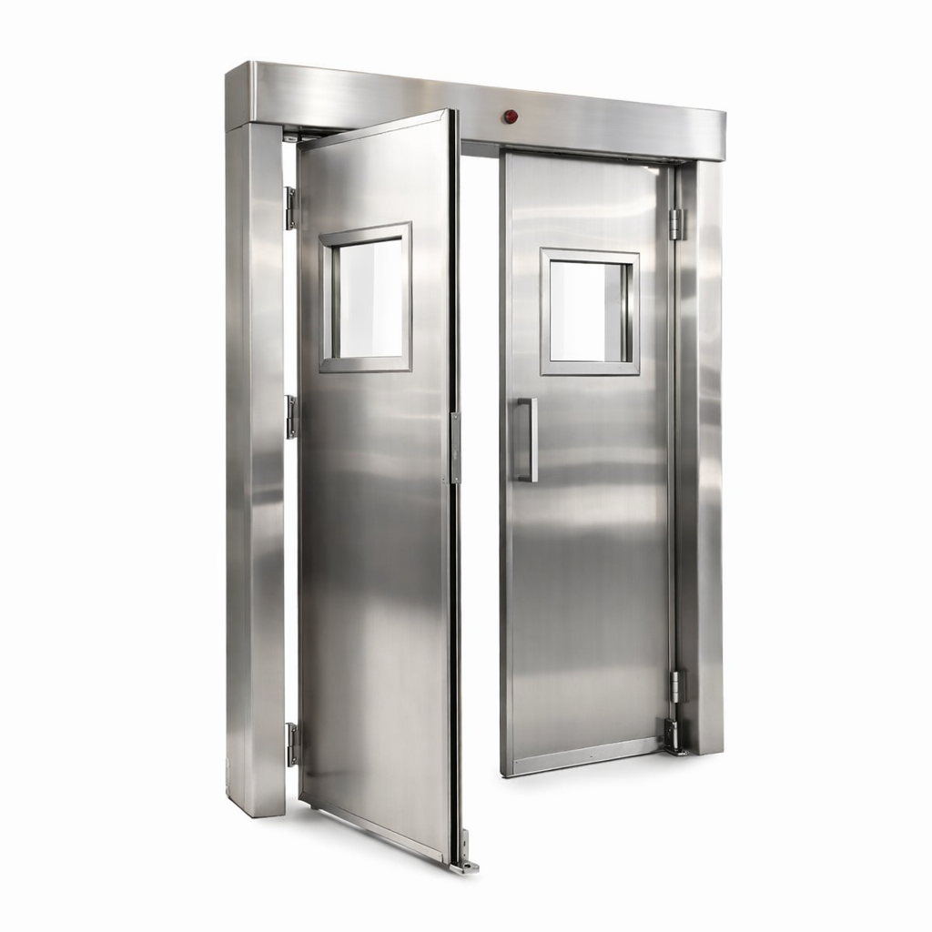 Porta de Giro em Inox 