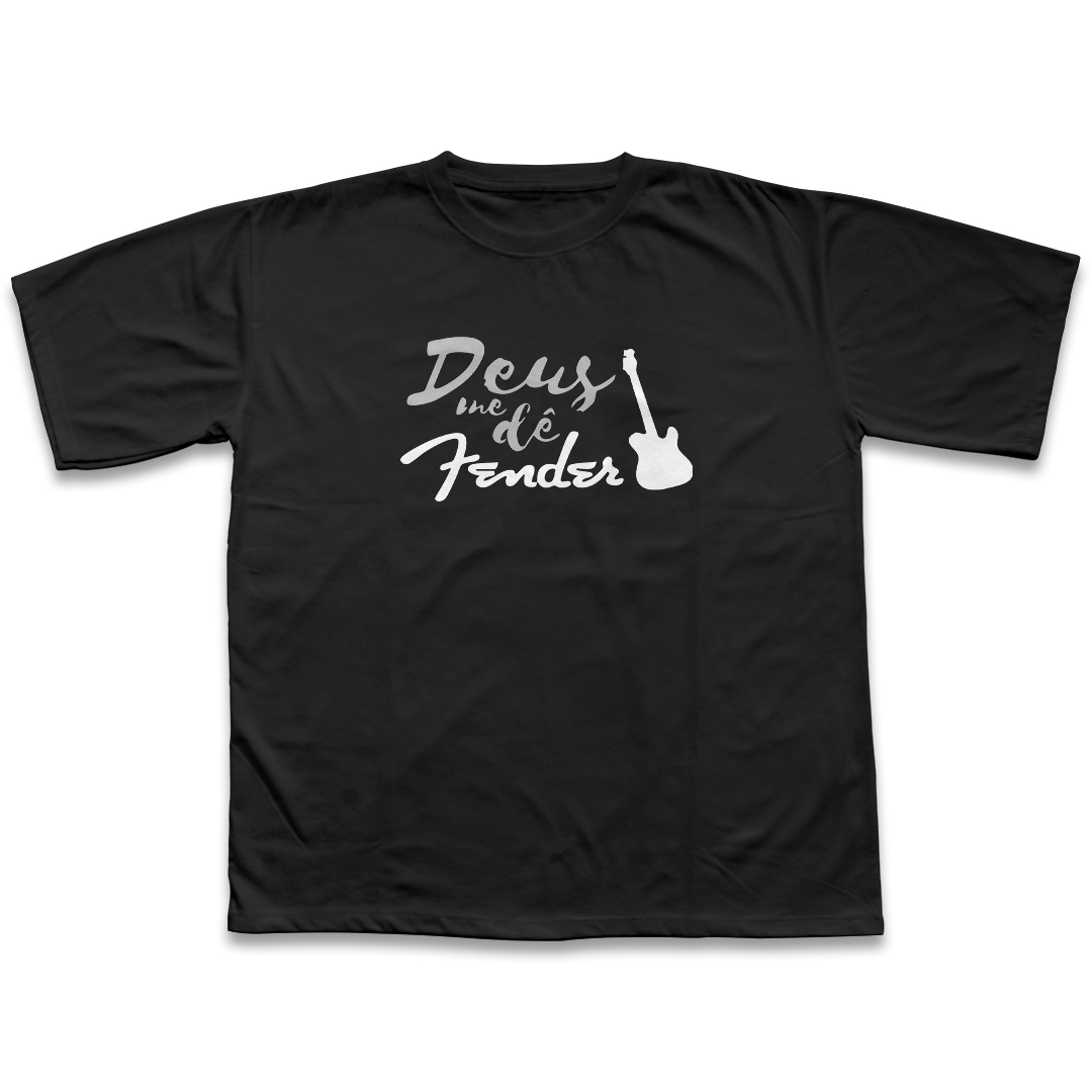 Camiseta Deus me dê Fender