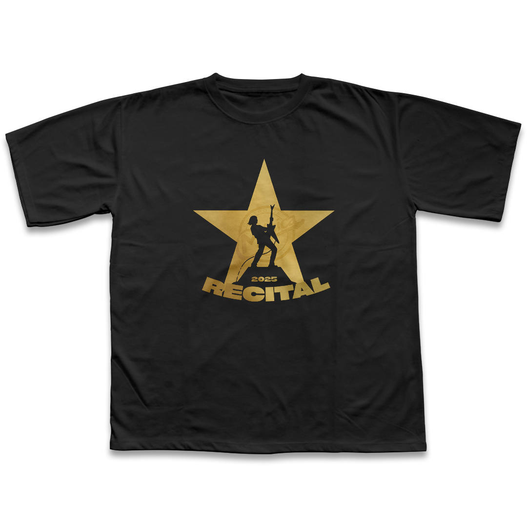 Camiseta Recital XV Gold: Estrela do Rock