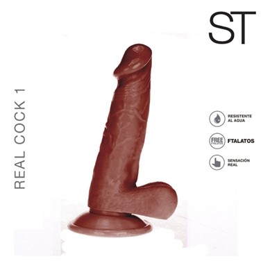 Dildo REAL COCK 7 MARRON