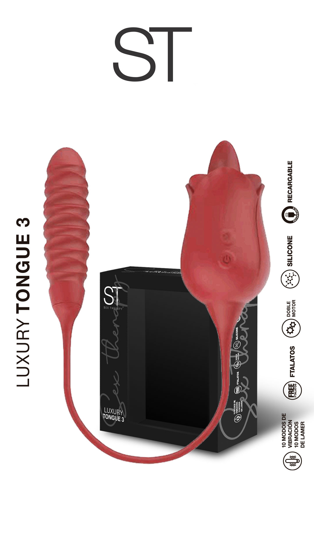 Doble estimulador LUXURY TONGUE 3