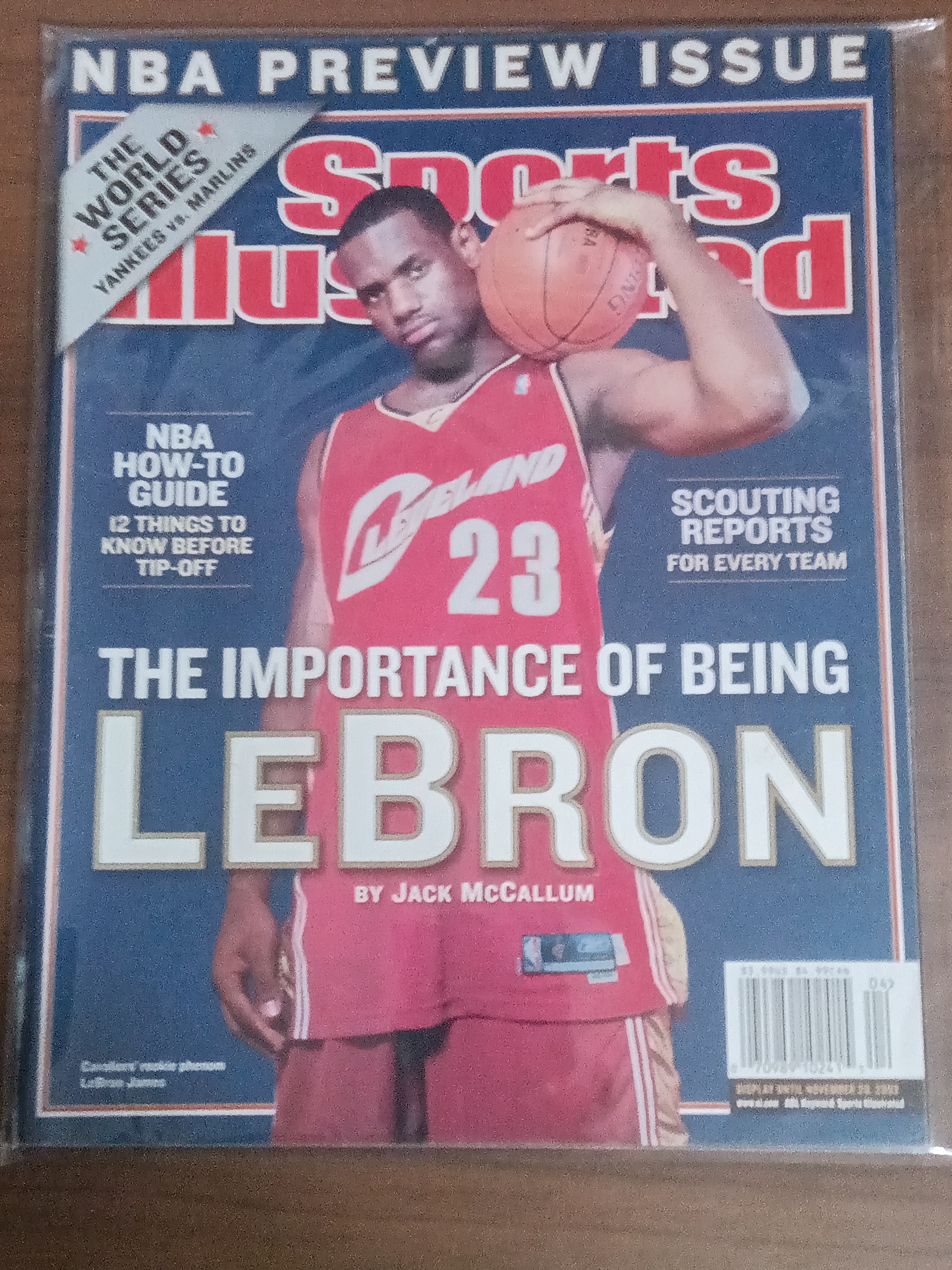 Sports Illustrated NBA Preview Issue LeBRON JAMES Rookie Season