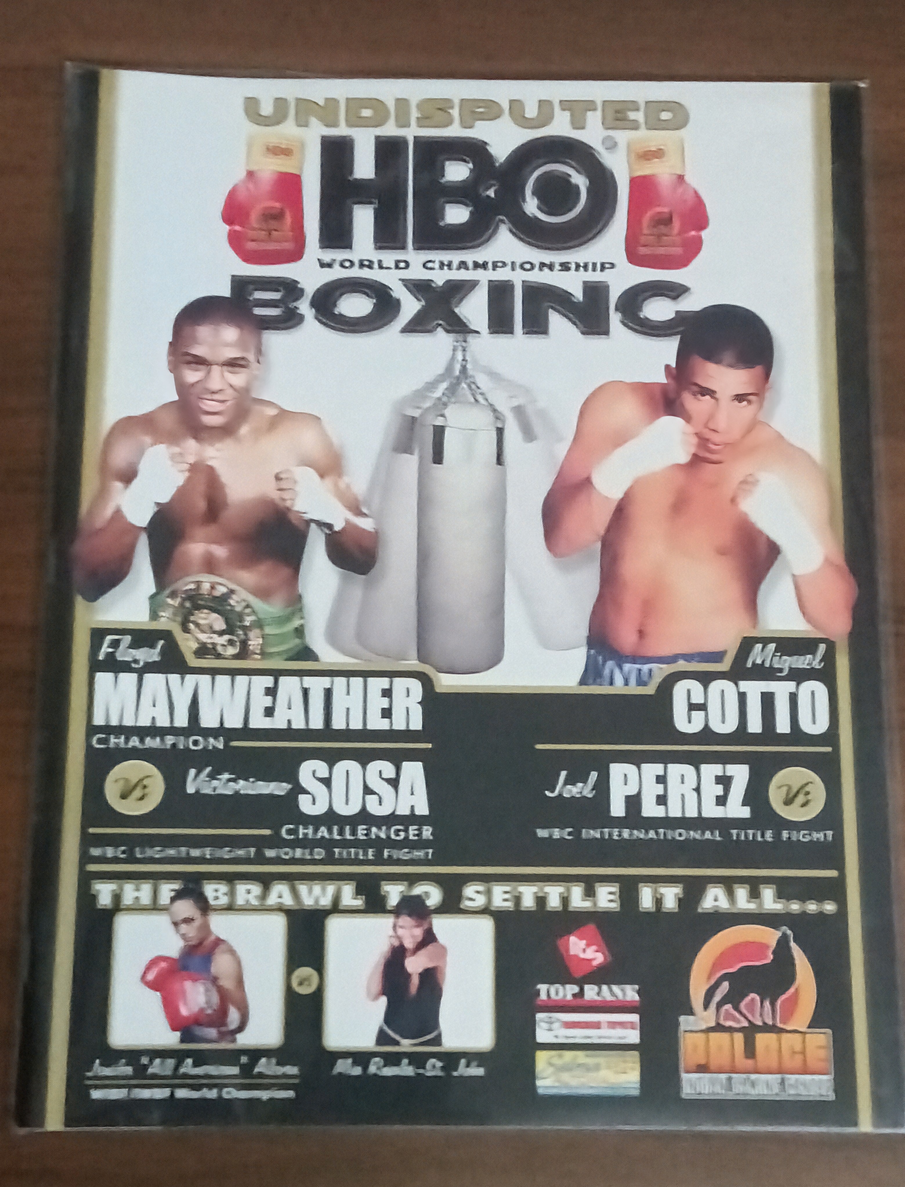 HBO Boxing World Championship Live Fight Program- Floyd Mayweather Jr. Debut 
