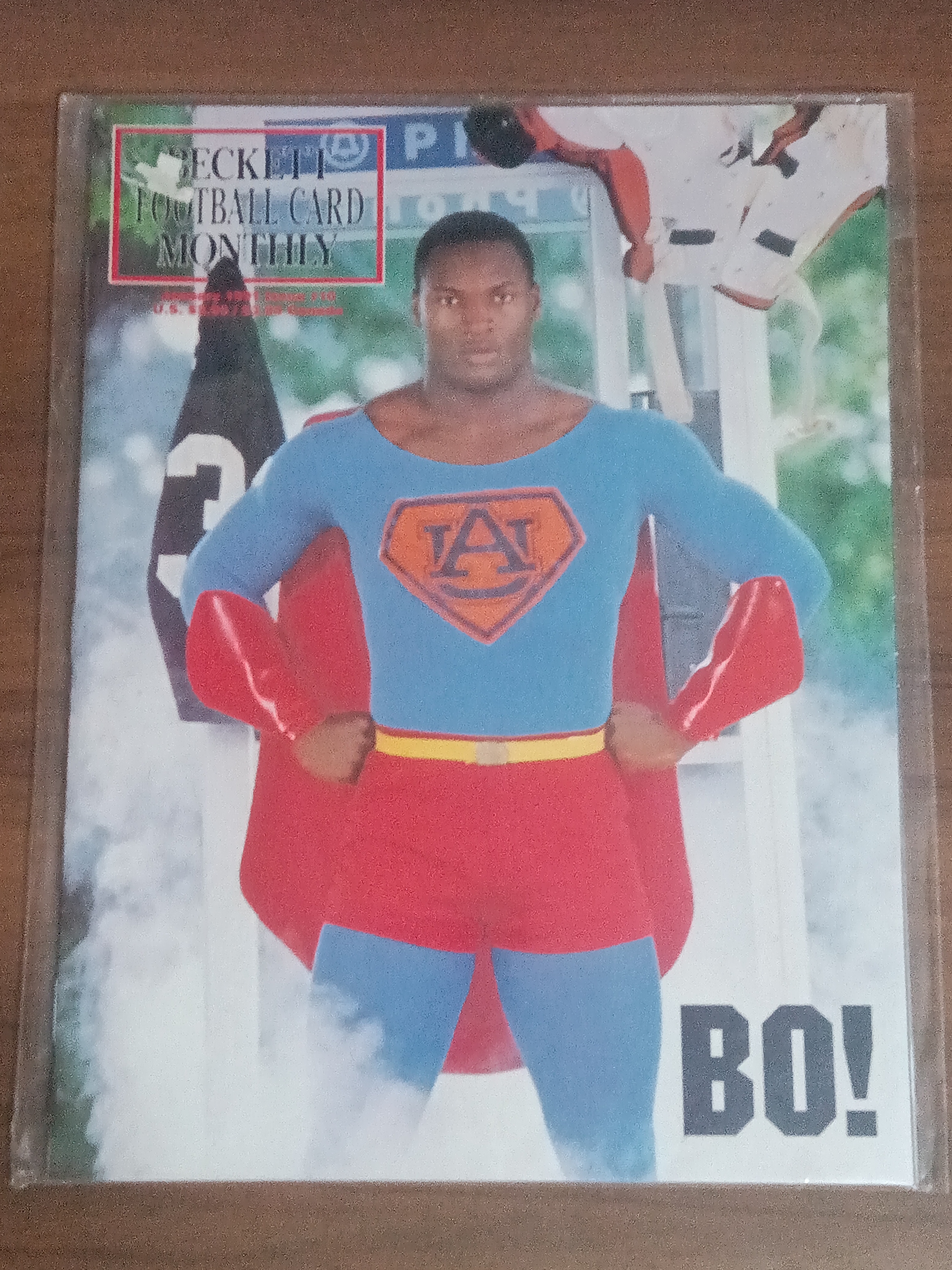 Beckett Football Card Monthly BO JACKSON Superhero Cover