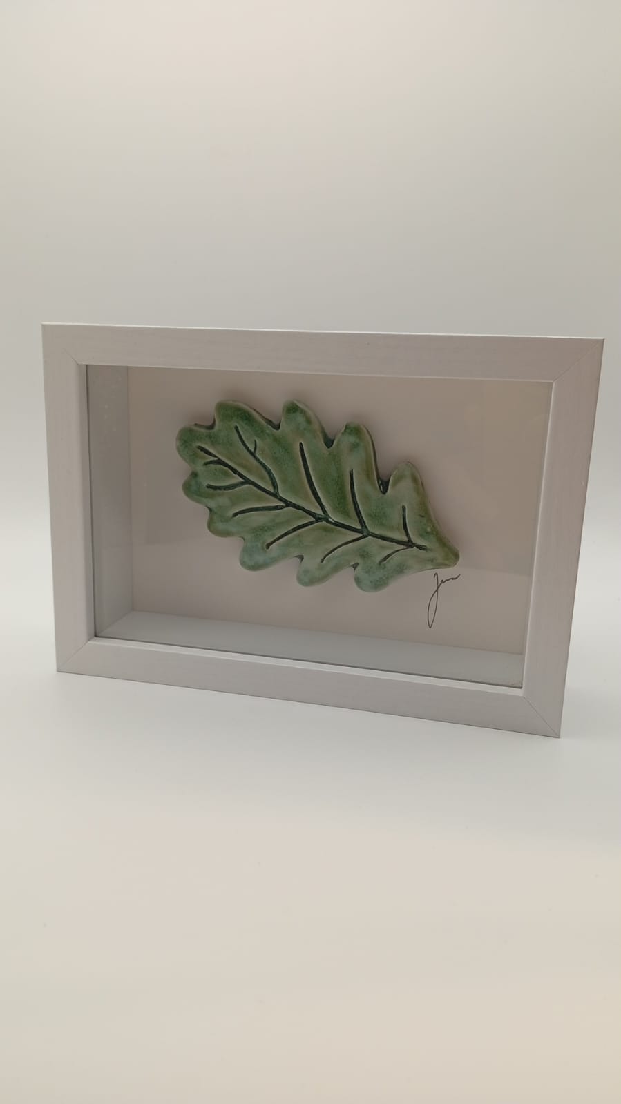 Ceramic Oak Leaf Wall Art 12x17cm