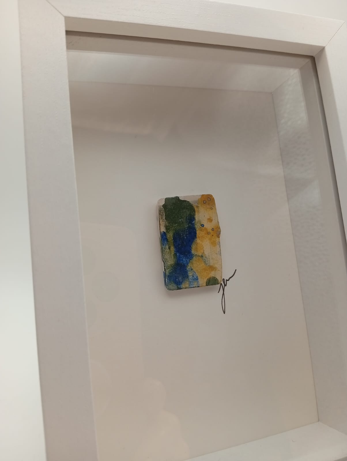 Abstract Miniature Art in Shadow Box 12x17cm