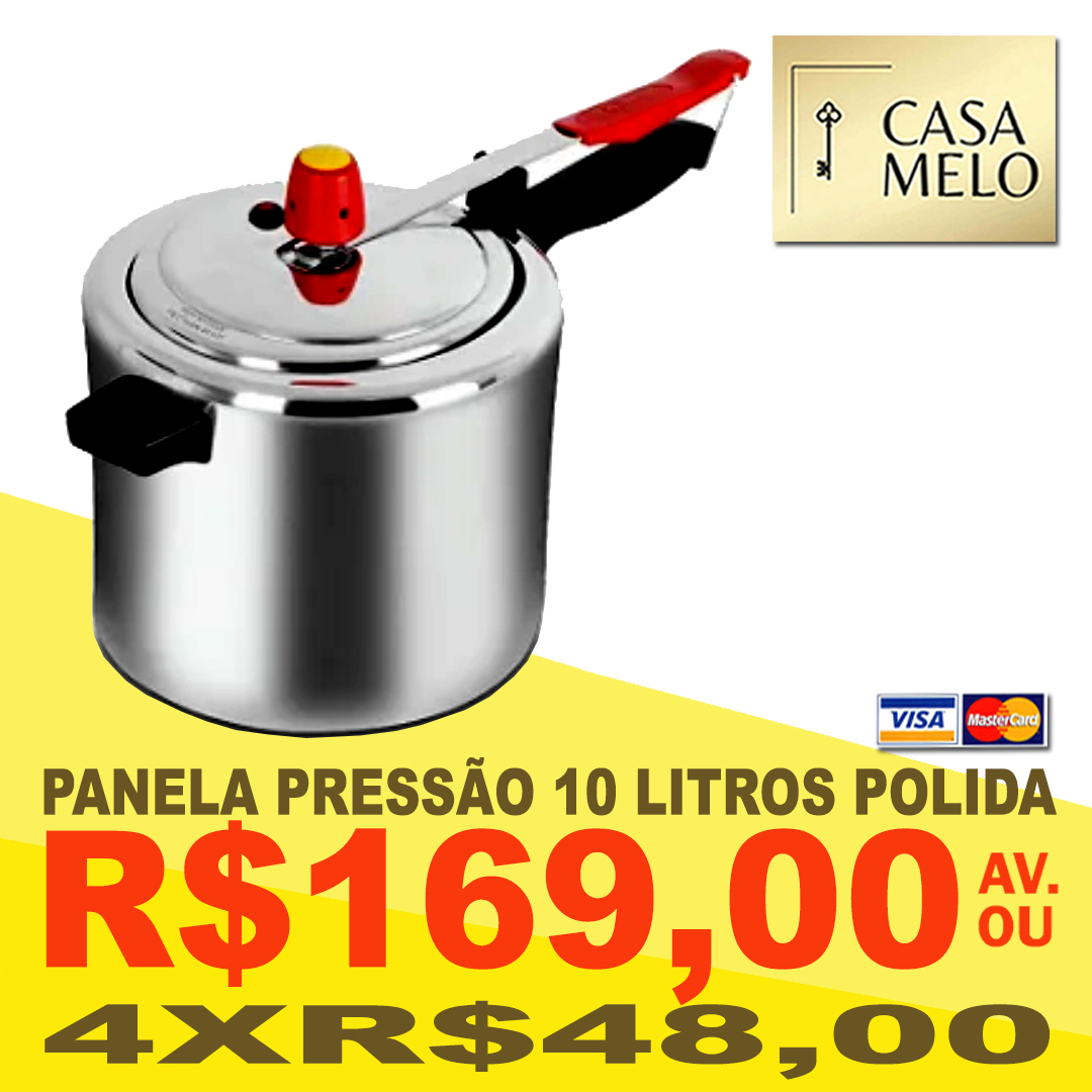 Panela de Pressão 10 Litros Polida