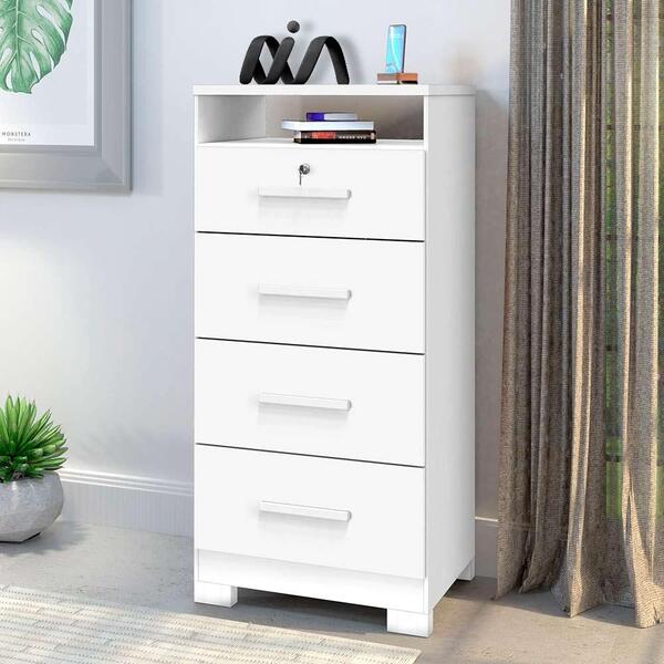 Cômoda Primordial 4 Gavetas Branca