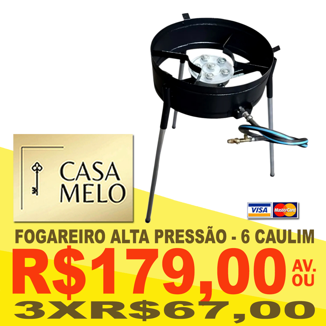 Fogareiro Alta Pressão 6 Caulim