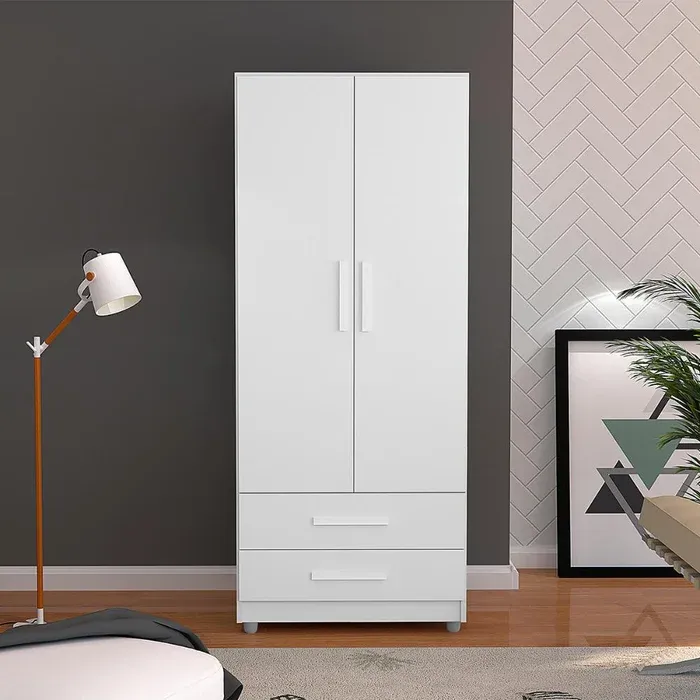 Ropeiro Branco Ametista 2 Portas e 2 Gavetas