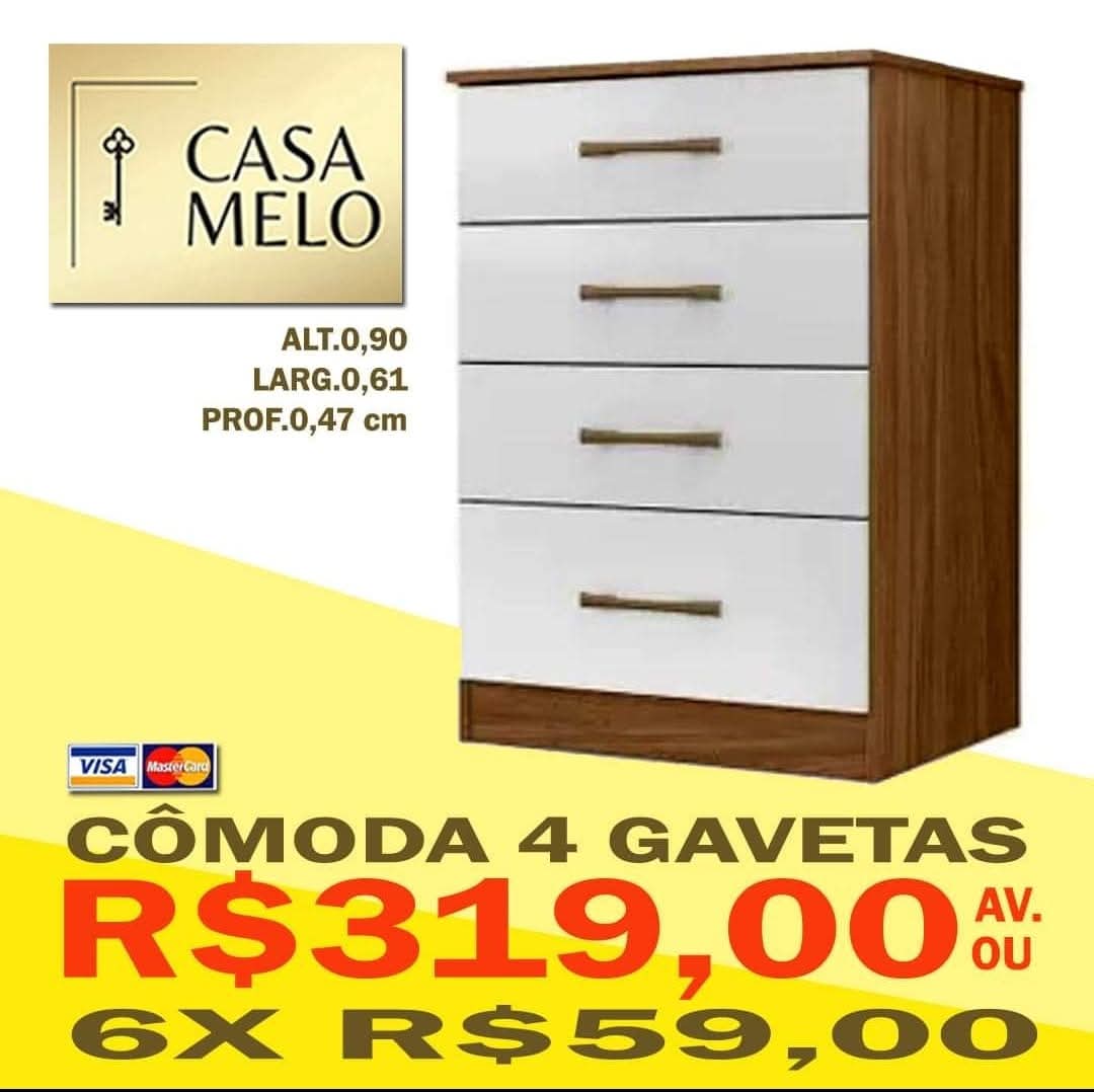 Cômoda 4 Gavetas