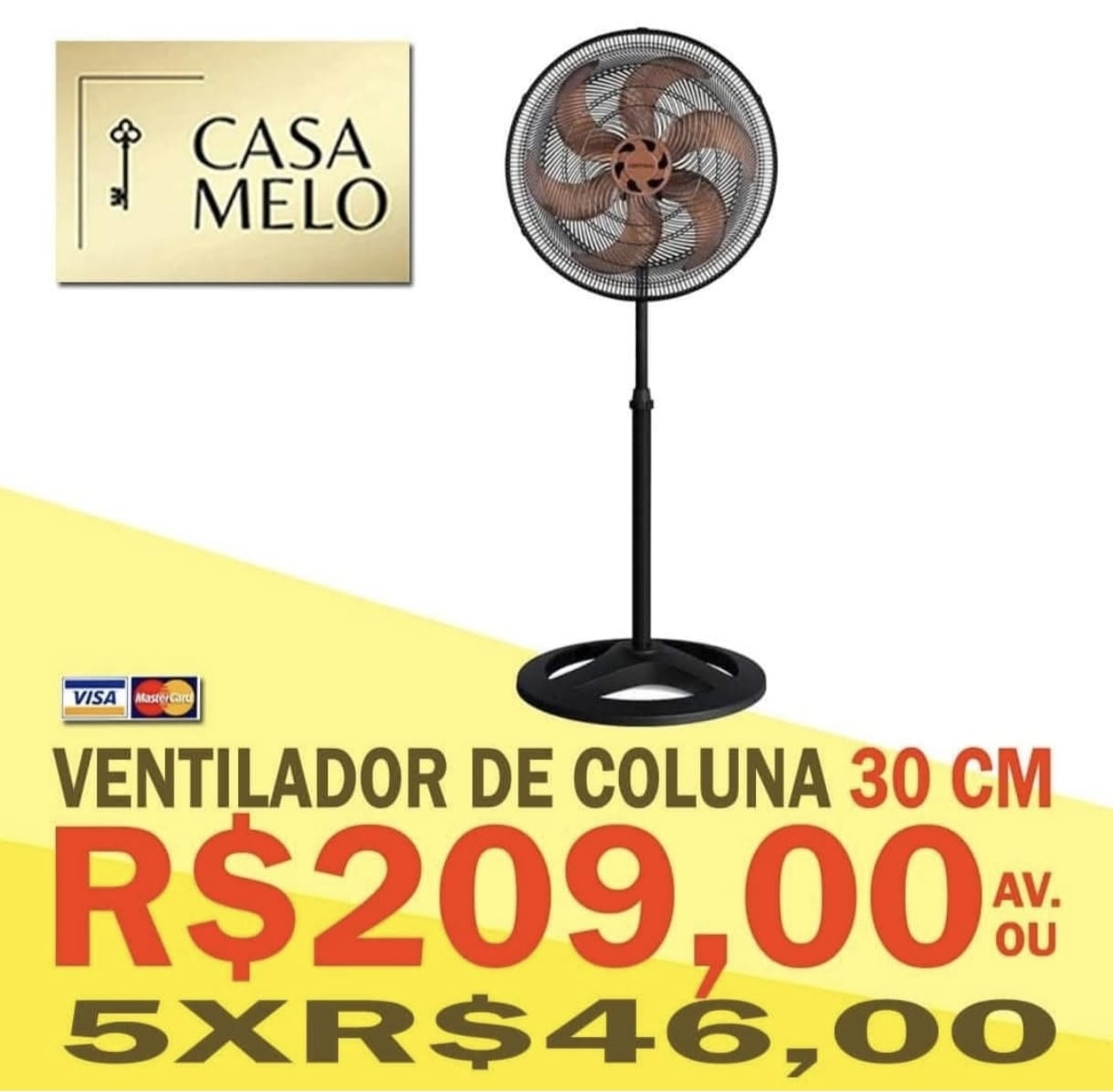 Ventilador de Coluna 30 cm