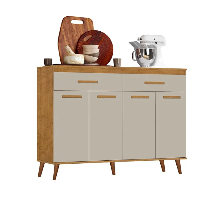 Balcão Letícia 4 Portas e 2 Gavetas