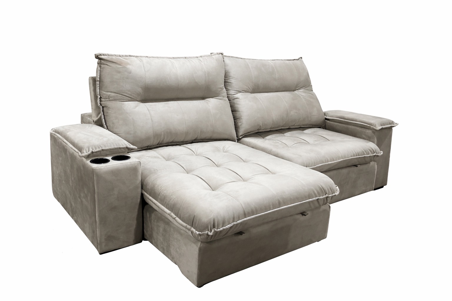 Sofá Retrátil Vero com Porta-Copos