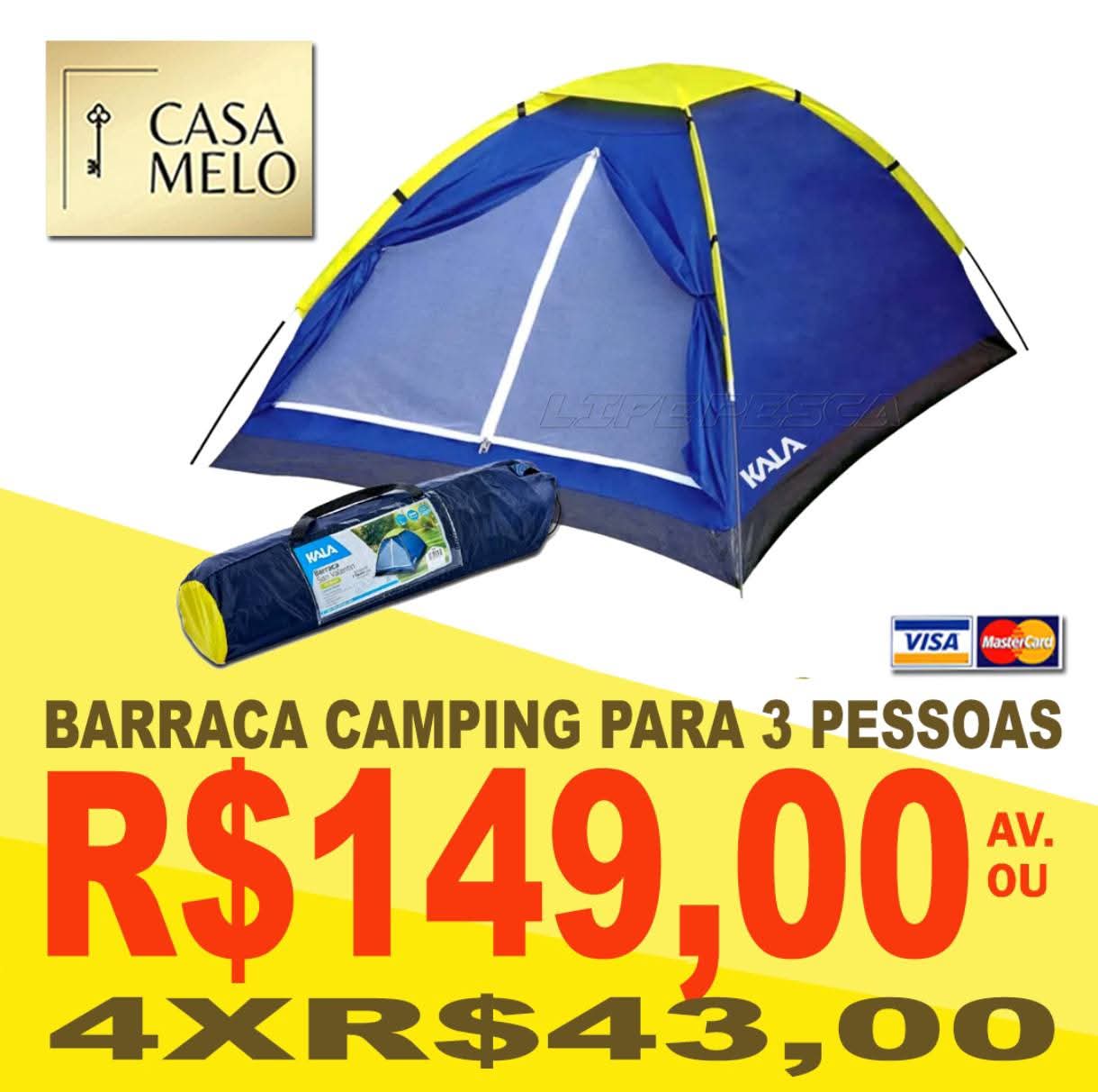 Barraca Camping 3 Pessoas