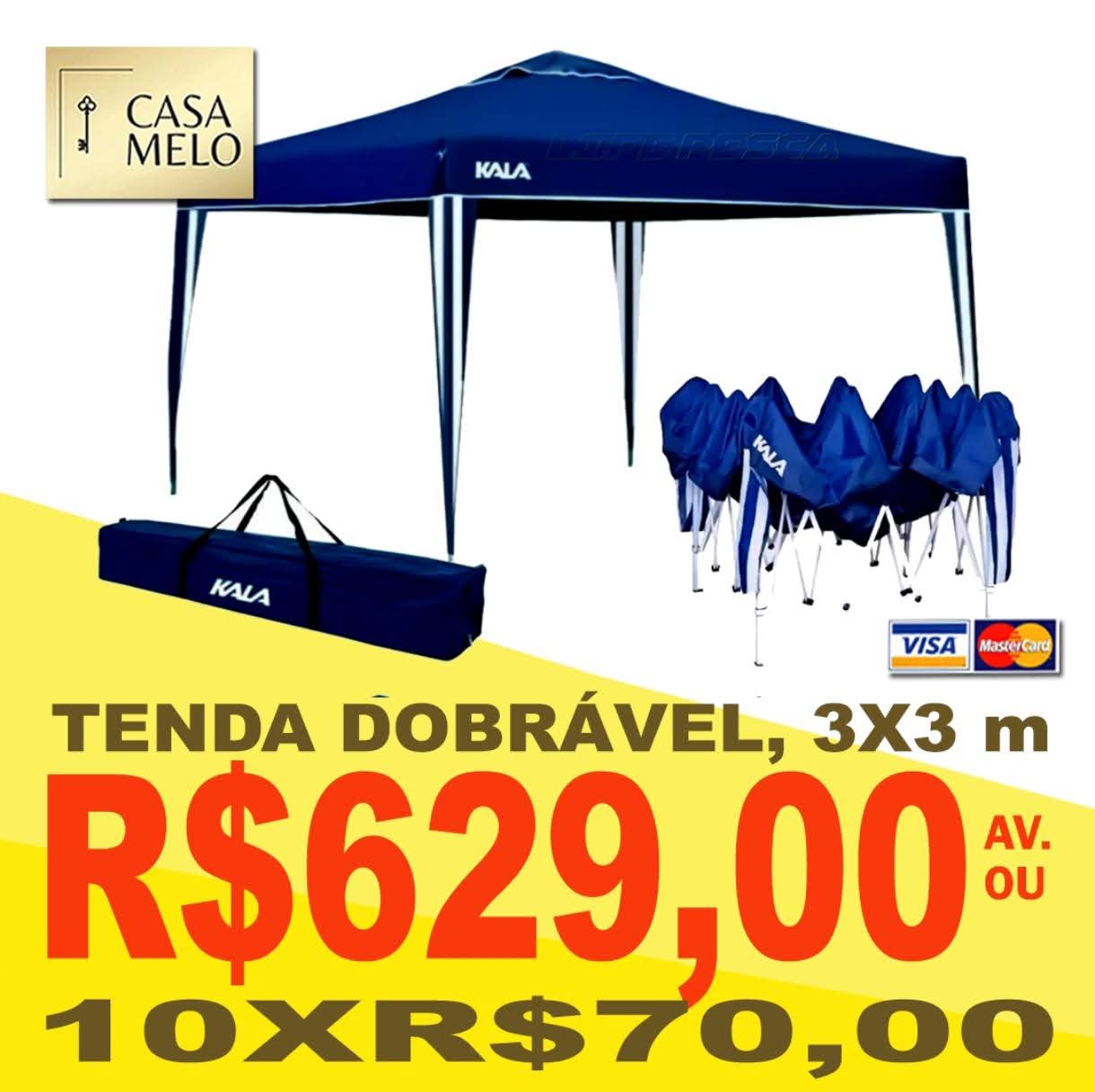 Tenda Dobrável 3x3m