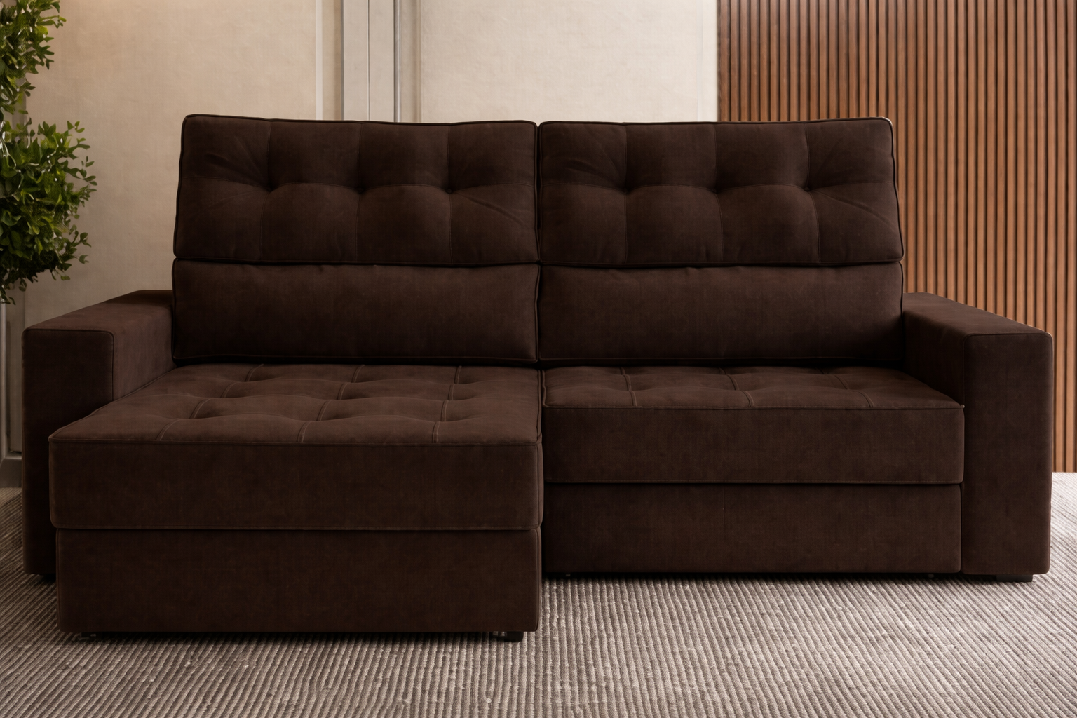 Sofá Retrátil e Reclinável Dubai