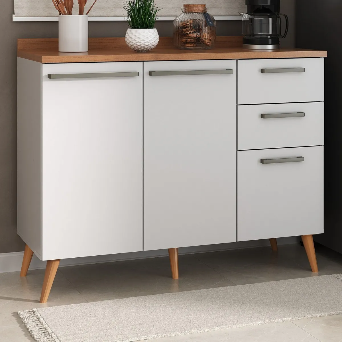 Balcão Favorita 3 Gavetas e 2 Portas