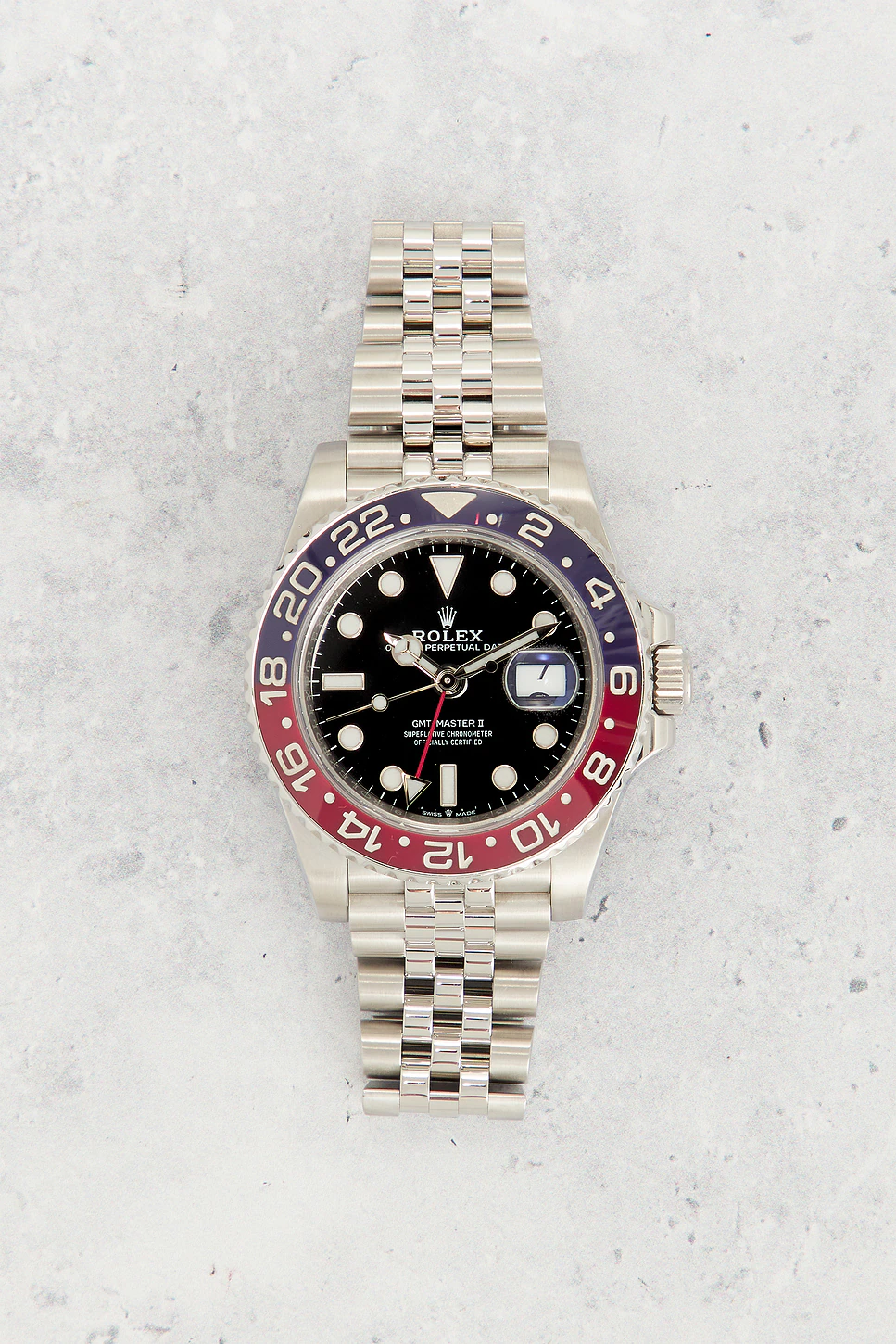 Rolex GMT-Master II Steel Pepsi Bezel Automatic Dial Watch