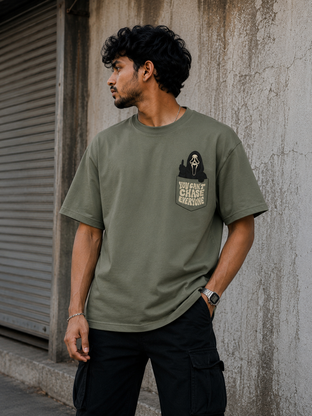 Ghostface graphics  Oversized T-Shirt