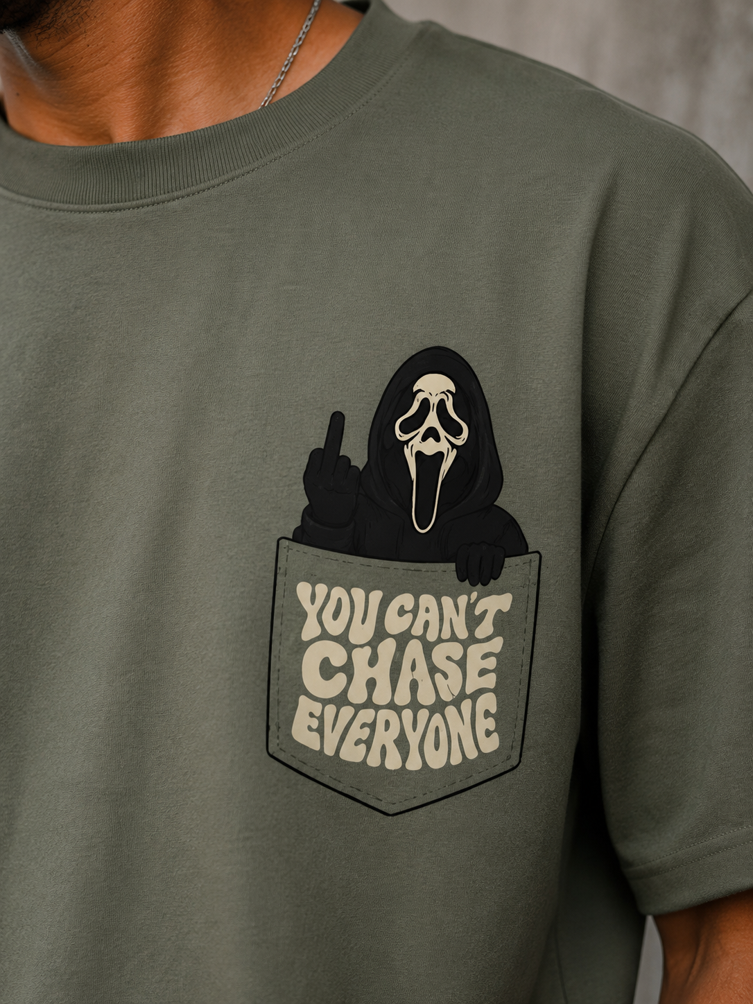 Ghostface graphics  Oversized T-Shirt