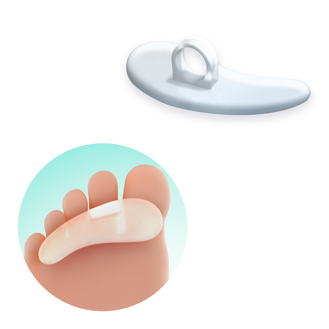 Almohadilla interfalángica de gel polímero