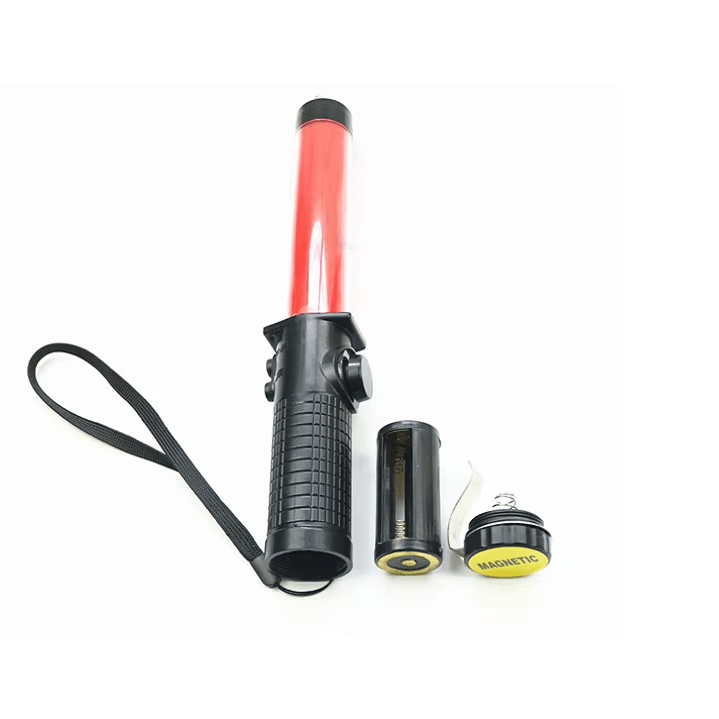 Magnetic LED traffic baton (traffic wand)