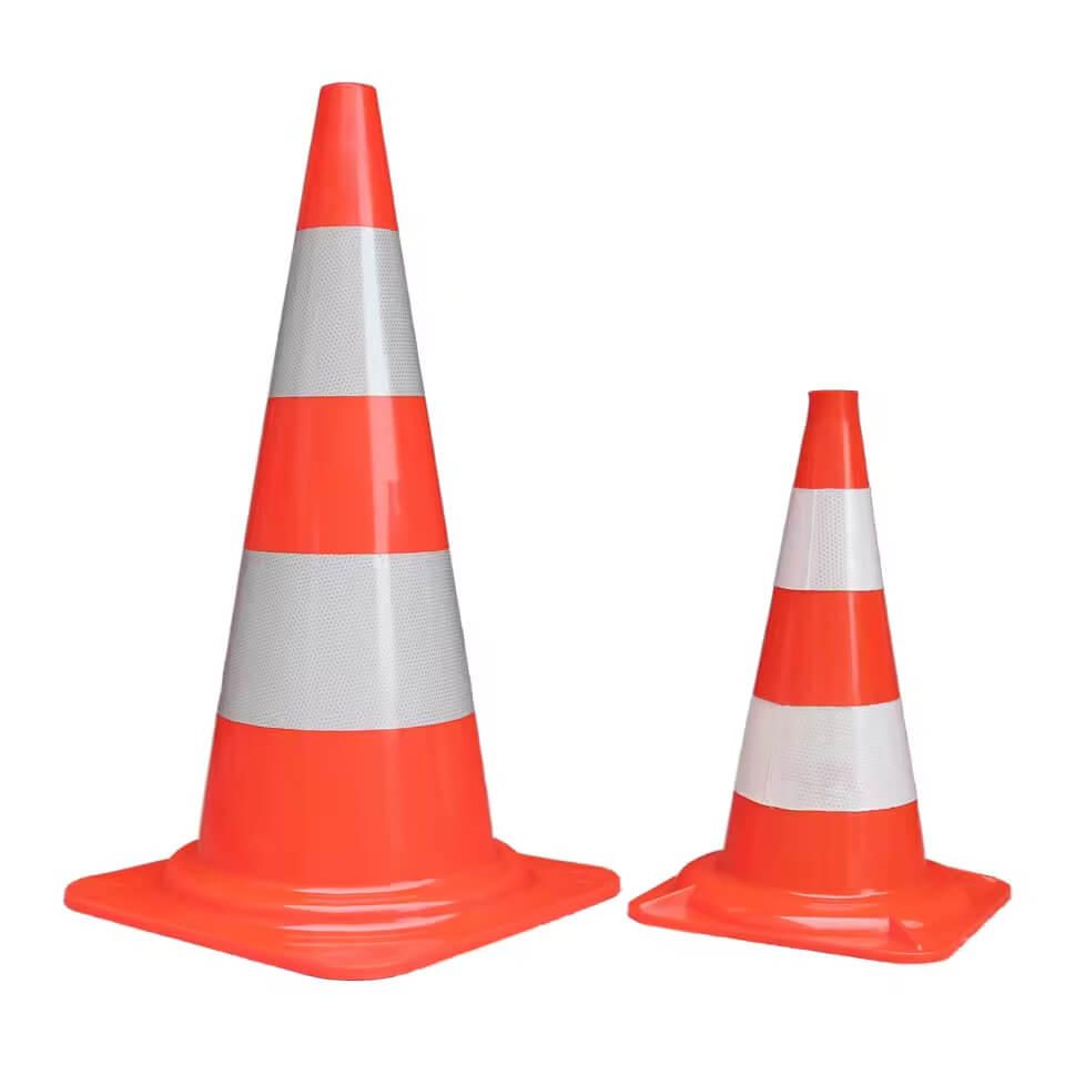 750mm PVC Traffic Cone Reflective Rubber Barrier Road Cone