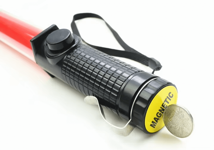 Magnetic LED traffic baton (traffic wand)