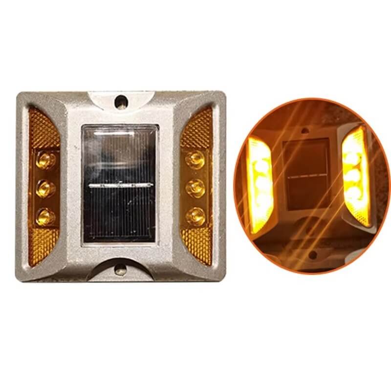 Aluminum raised solar driveway markers