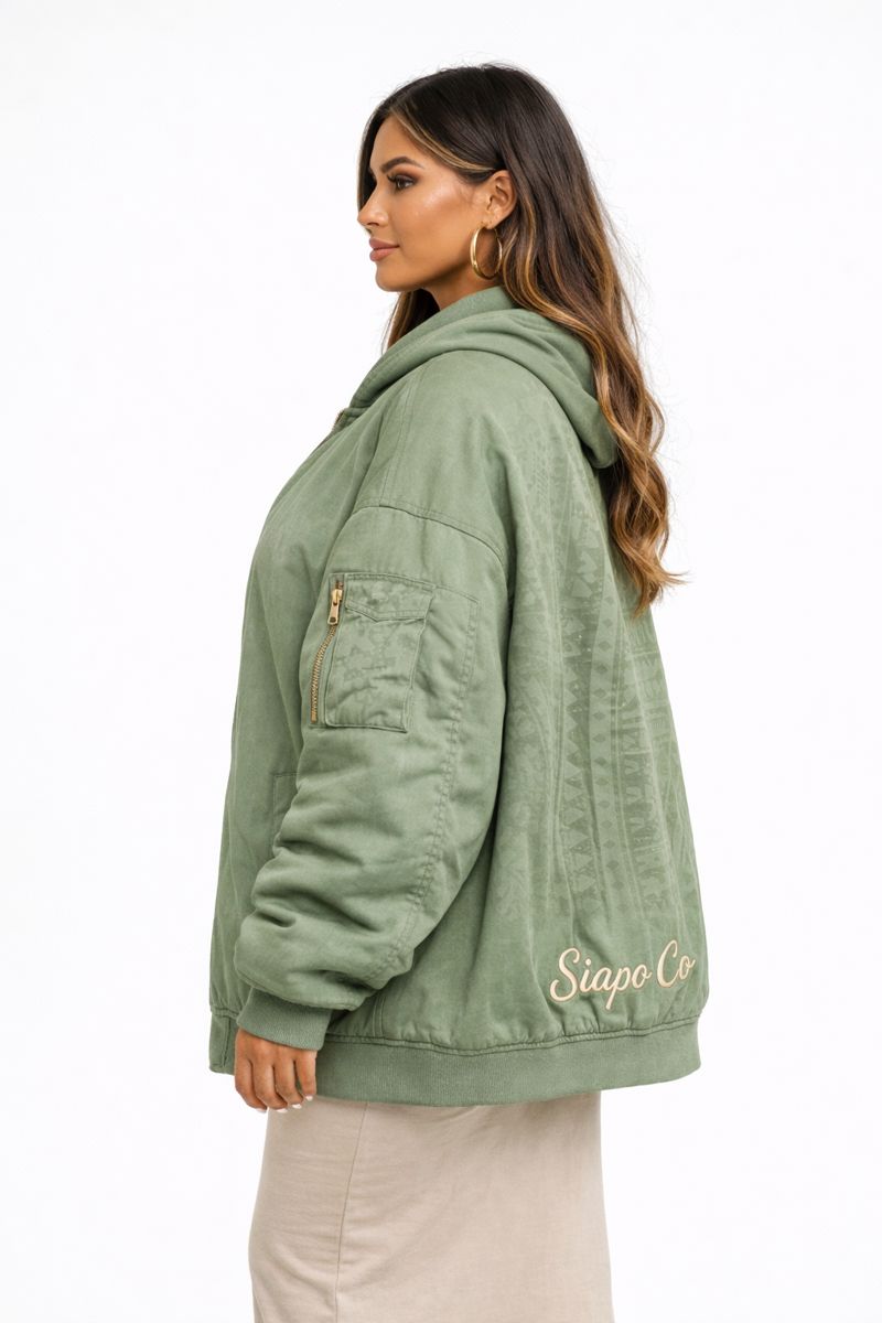 Siapo Co Heritage Oversized Bomber Jacket